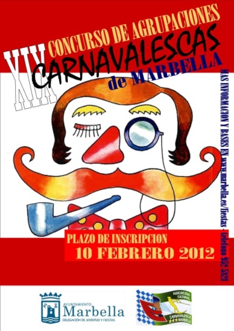 Cartel Concurso Agrupaciones Carnaval 2.012 Marbella
